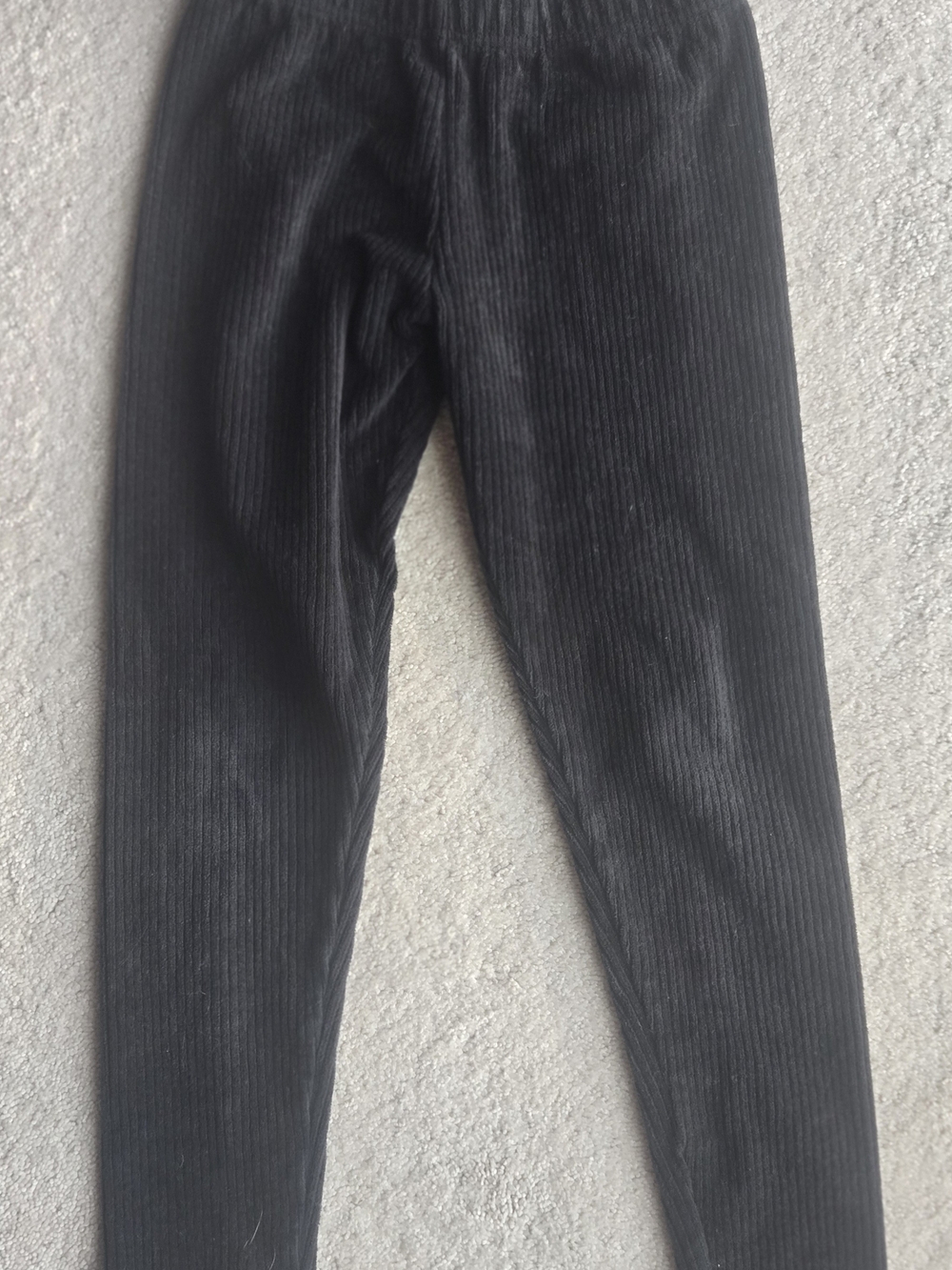 Hanna Andersson Black Ribbed Corduroy Leggings